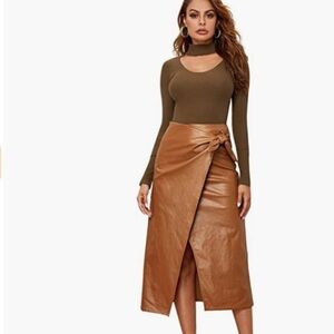 Faux leather Forever 21 Top